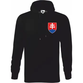 Pánská mikina ON-DESIGN Pánská mikina se slovenským znakem 2 Velikost: XL, Barva: černá