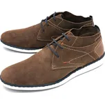 Pánské kožené polobotky 17823 RIEKER hnědá Barva: brown, Velikost: 40