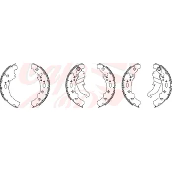 Brzda pro motocykl Brzdové čelisti FERODO FSB 873 A