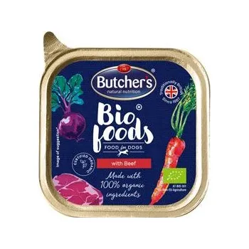 Krmivo pro psa Butcher S Dog Bio s hovězím vanička 150g