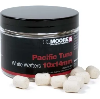 Boilies CC Moore Vyvážené Boilie Dumbell Wafters Pacific Tuna White 10x14 mm 65 ks