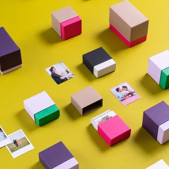 Fotoalbum Fialová krabička na mini fotky (200 fotek)