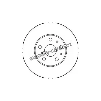 Brzdový kotouč Brzdový kotouč TRW DF3037 - TOYOTA CARINA