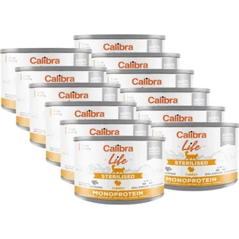 Krmivo pro kočku CALIBRA Cat Life Sterilised Turkey 12x200g