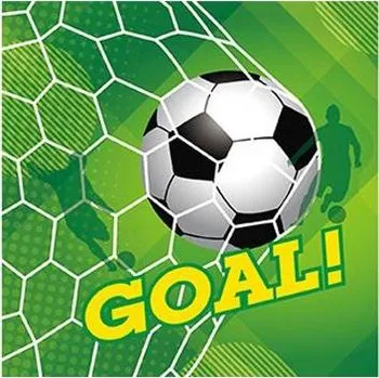Papírový ubrousek Papírové ubrousky fotbal 16x16cm 20ks - Cakesicq