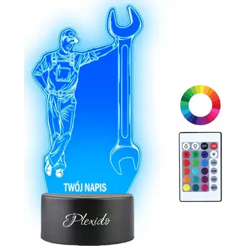 Lampička Noční lampa Plexido vícebarevná