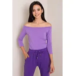 BASIC FEEL GOOD Tričko s dlouhým rukávem světle fialové Velikost: S