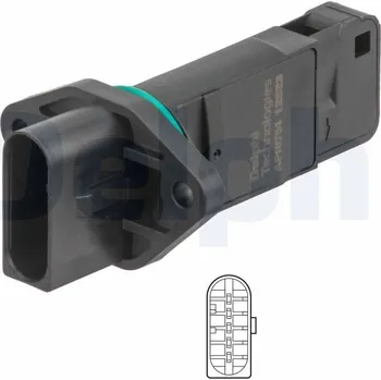 Čidlo automobilu Snímač množství protékajícího vzduchu DELPHI AF10754-12B1