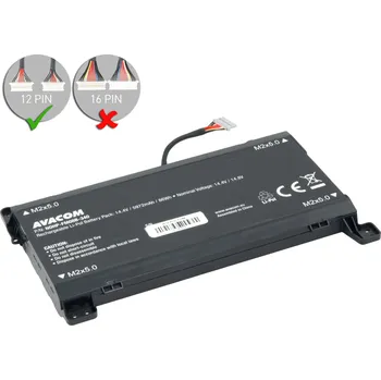 Baterie k notebooku Baterie pro HP / COMPAQ Omen 17-an103nc - AVACOM NOHP-FM08B-340 Li-Pol 14,4V 5972mAh