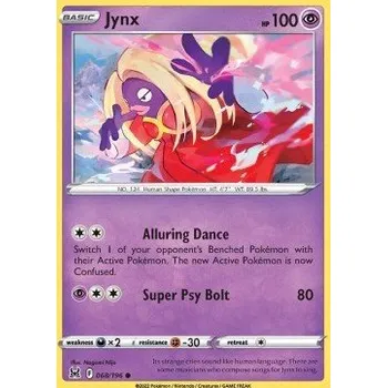 Volný čas Pokémon LOR 068/196 Jynx - Lost Origin Stav: Near Mint, Verze: NORMAL