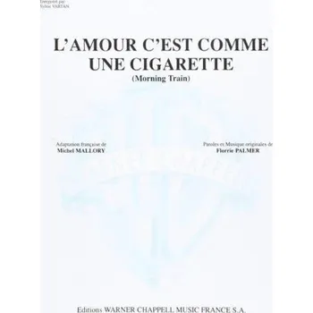 Sylvie Vartan: L'Amour C'est Comme Une Cigarette (noty na klavír, zpěv, akordy)