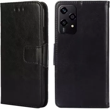 Pouzdro na mobilní telefon TT-TopTechnology Kožené pouzdro Honor 200 Lite ( 5G ) černé, black, řada CLASSIC, materiál syntetická kůže