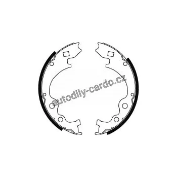 Brzdová čelist Sada brzdových čelistí TRW GS6243 - FORD ECONOVAN