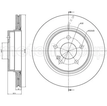 Brzdový kotouč Brzdový kotouč METELLI 23-1027C