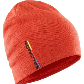 Módní doplněk Salomon GRAPHIC BEANIE-Fiery Red