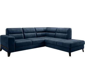 Sedací souprava Rozkládací rohová sedačka CASIO modrá