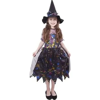 Karnevalový kostým Dětský kostým čarodějnice barevná, Čarodějnice / Halloween (S)