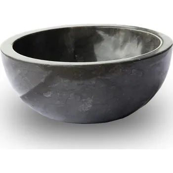 Umyvadlo Kamenné umyvadlo Gemma 501 leštěný mramor Ø40 cm Black