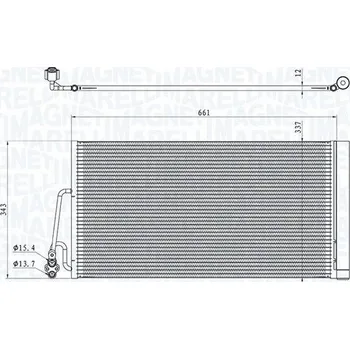 Výparník klimatizace Kondenzátor, klimatizace MAGNETI MARELLI 350203861000