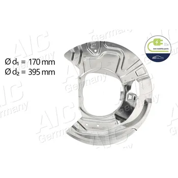 Brzdový kotouč Ochranný plech proti rozstřikování, brzdový kotouč AIC 57761