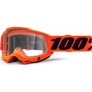 Moto bunda ACCURI 2, 100% OTG brýle Orange, čiré plexi