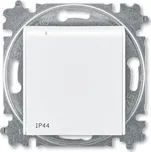 Levit zásuvka 1-násobná s clonkami IP44 bílá/bílá (6619)
