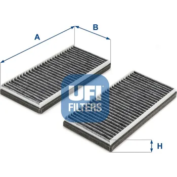 Ventilátor topení a klimatizace Filtr, vzduch v interiéru UFI 54.283.00