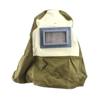 Ochranná maska s přilbou na pískování