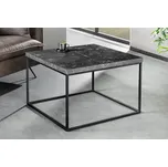 Designový konferenční stolek Haines 60 cm vzor antracitový mramor