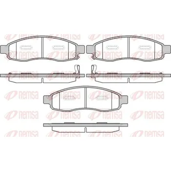 Brzdová destička Sada brzdových destiček, kotoučová brzda REMSA 1094.32