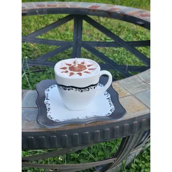 Svíčka Svíčka cappuccino v šálku