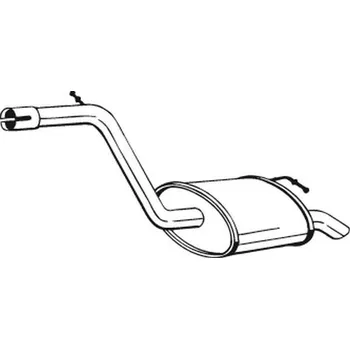 Tlumič výfuku Zadní tlumič výfuku BOSAL 154-181