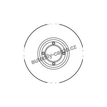 Brzdový kotouč Brzdový kotouč TRW DF1860 - AUSTIN, MINI