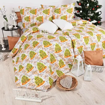 Povlečení Vánoční povlečení bavlněné Shasa EMI: Prodloužený set jednolůžko obsahuje 1x 220x140 + 1x 90x70