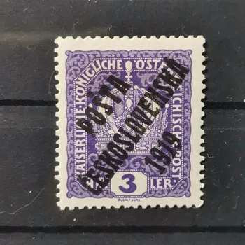 Poštovní známka Známka ČSR, 3h, Pof.33*, II. typ přetisku