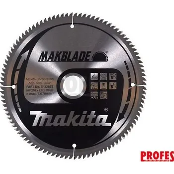 Příslušenství k pile Makita Pilový kotouč na dřevo Makita B-32867 - 216x30mm, 100 zubů