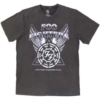 Zahraniční hudba Foo Fighters: Foo Fighters Unisex Stone Wash T-shirt: Eonaa Logo (small) S