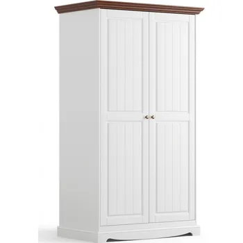 Šatní skříň Šatní skříň LUNO 2-dvéřová bílá/ořech