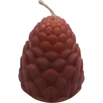 Svíčka Fajnpocit svíčka vosková šiška hnědá 100g 75mm