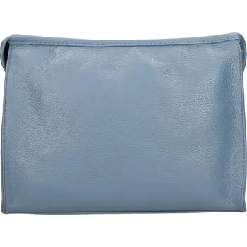 Kabelka Dámská kožená crossbody kabelka Italia Gisell - světle modrá