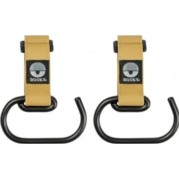 Přebalovací taška Dooky Háčky Buggy Hook large 2 ks Brown