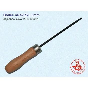 Svícen Bodec na svíčku 3mm - 2010100031