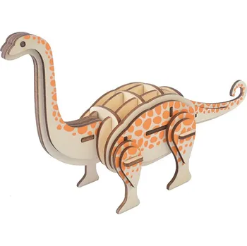 3D puzzle Woodcraft construction kit Woodcraft Dřevěné 3D puzzle Brontosaurus
