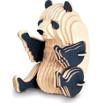 3D puzzle Woodcraft construction kit Woodcraft Dřevěné 3D puzzle panda