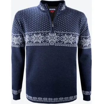 Pánský svetr KAMA 3053 tmavě modrý L