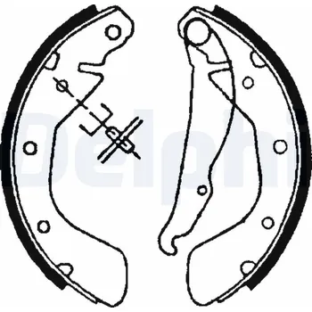 Brzdová čelist Sada brzdových čelistí DELPHI LS1621