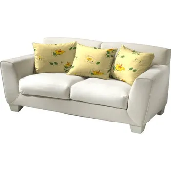 Bytový textil Povlak na polštář krep 40x40 cm Ibišek žlutý