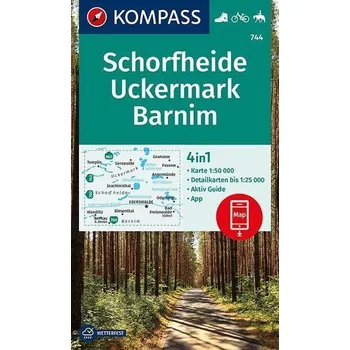 KOMPASS Wanderkarte Schorfheide, Uckermark, Barnim 1:50 000 - KOMPASS-Karten GmbH [DE] (2021, Karta, Kompass Karten GmbH)