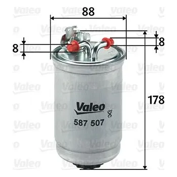 Palivový filtr Palivový filtr VALEO 587507