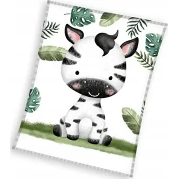 Dětská deka Carbotex coralová deka ZEBRA KNL231129-KOC pro děti